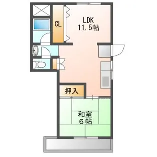 ダイコーハイツ ※ホームメイト吹田駅前店管理物件【4階】の間取り