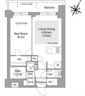 東京都文京区目白台3【マンション】の間取り
