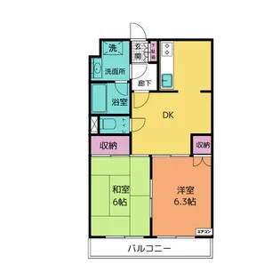 OSTクレスタ【3階】の間取り