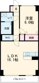 S-FORT宇都宮南大通り【8階】の間取り
