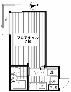 東京都目黒区五本木2【アパート】の間取り