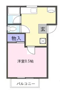 コーポ花ノ木【2階】の間取り