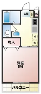 1Kの間取り画像