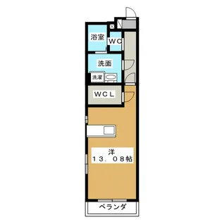 イーダッシュ梅屋町II【1階】の間取り