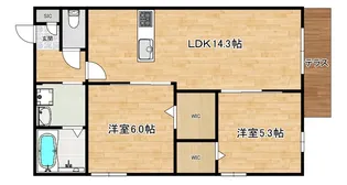 大阪府大阪市阿倍野区西田辺町2【マンション】の間取り