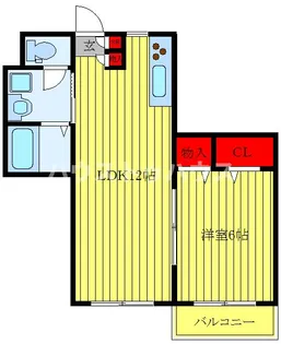 メゾン宏和A棟【2階】の間取り