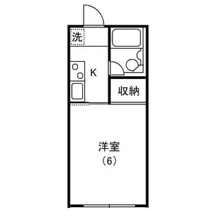 オリエントハイツ NO.3【1階】の間取り