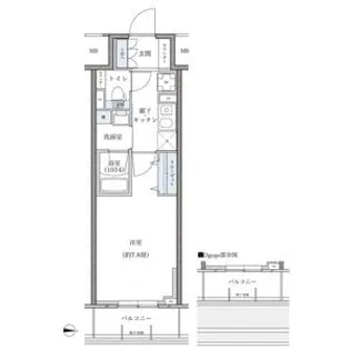 愛知県名古屋市中区新栄1【マンション】の間取り