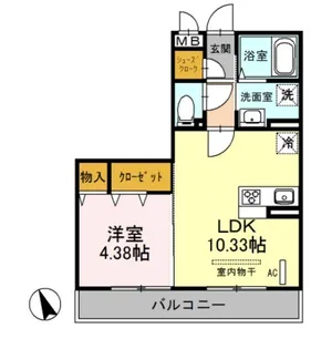 グレイススクエア【2階】の間取り