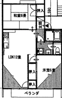 瀬戸ハイツA【1階】の間取り
