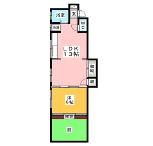 中村レジデンス【1階】の間取り