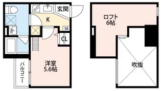 ベイルート【2階】の間取り