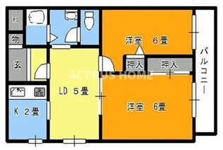 大阪府大阪市東住吉区南田辺1【マンション】の間取り