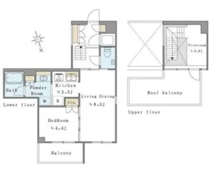 Brillia ist西麻布霞町【3階】の間取り