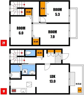 広島県広島市安佐南区山本3【一戸建】の間取り