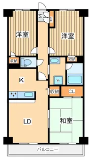 コスモリード八王子【4階】の間取り