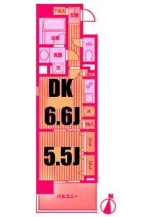 ドゥーエ横濱台町【8階】の間取り