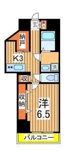 1SKの間取り画像