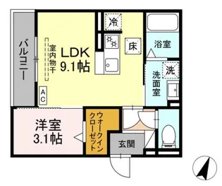静岡県浜松市中央区広沢2【アパート】の間取り