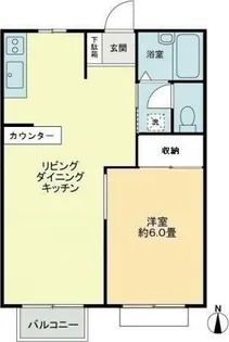 フォブール古高松A【2階】の間取り