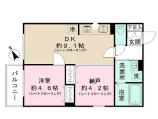 RJカーサ松陰神社【3階】の間取り