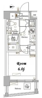 東京都中野区野方6【マンション】の間取り