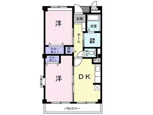 茨城県つくば市松代2【マンション】の間取り