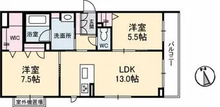 メゾン デ ルポ英(はなぶさ)【3階】の間取り