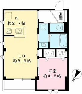 Blan cube 戸越公園【2階】の間取り