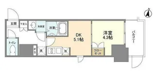 東京都墨田区八広6【マンション】の間取り