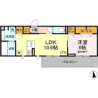 テルミドール【2階】の間取り