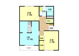 おれんじハウス B棟【1階】の間取り