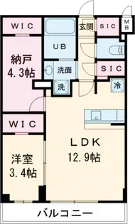 アジールコート都立大学【2階】の間取り
