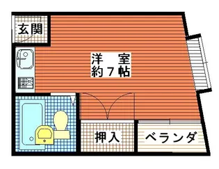 エストメゾン【4階】の間取り