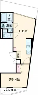 シャッツクヴェレ梅里【4階】の間取り