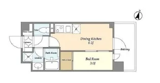 アジュールテラス目黒八雲【3階】の間取り