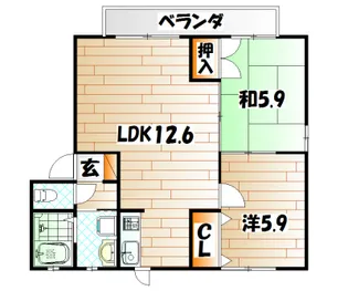 エスポワールK【2階】の間取り