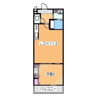 ソレイユ百舌鳥I番館【1階】の間取り
