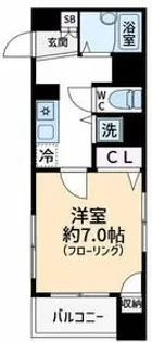 プレール文京WEST【6階】の間取り