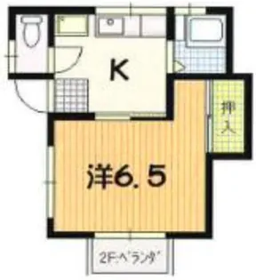 ハイツエルムA【1階】の間取り