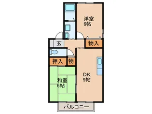 RIHITO八尾A棟【2階】の間取り