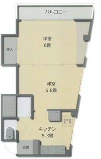 ベルメゾンオカベ【2階】の間取り