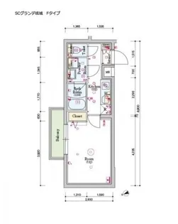 スカイコートグランデ成城【4階】の間取り
