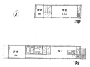 東京都港区西麻布1【一戸建】の間取り