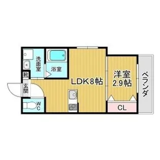 リアコート枚方御殿山SOUTH【2階】の間取り