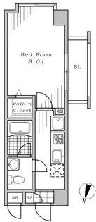 ウィステリア仙川II【4階】の間取り