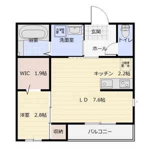 葉山ハイツ【1階】の間取り