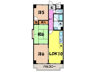 メゾンアルモニー【5階】の間取り