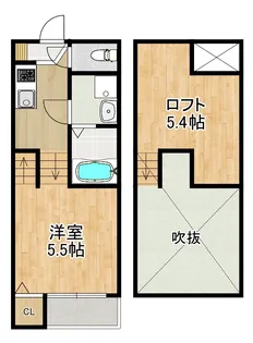 modern palazzo 西時津【2階】の間取り