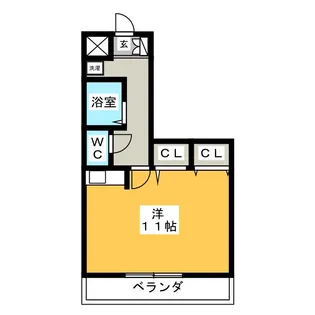 ゴッドヒル栄【4階】の間取り